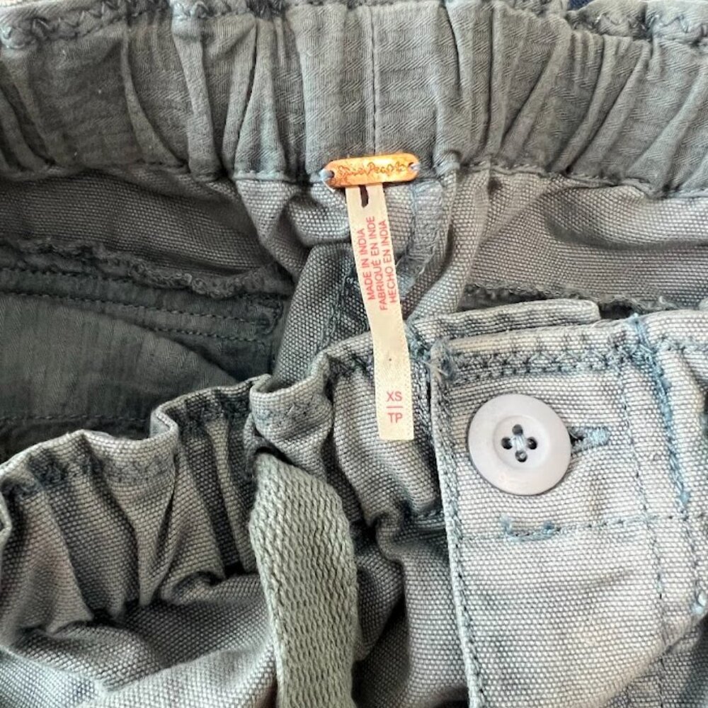 FREE PEOPLE WOMEN'S river stone pants relaxed jogger fit blue Size XS  NEW - Picture 8 of 10
